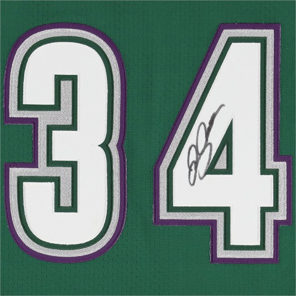 Ray Allen Milwaukee Bucks Autographed Fanatics Authentic Green Mitchell & Ness 1996-1997 Authentic Jersey
