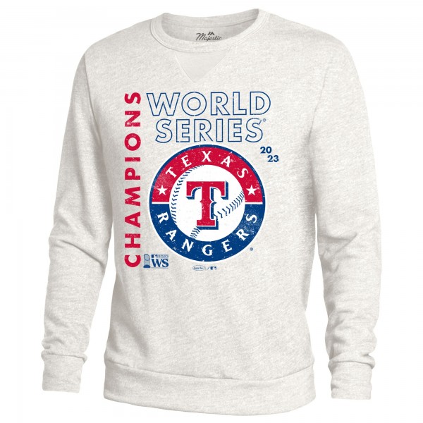 Кофта Texas Rangers Majestic Threads 2023 World Series Champions Tri-Blend - White