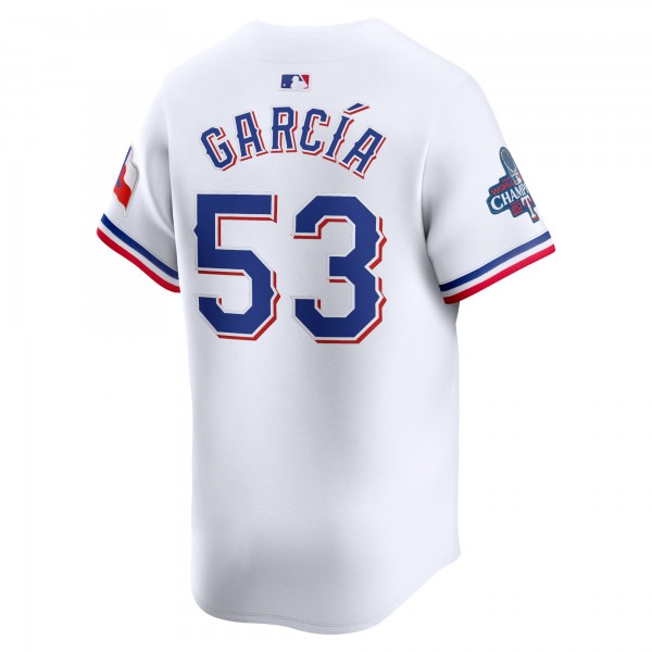 Игровая форма  Adolis García Texas Rangers Nike Home 2023 World Series Champions Limited - White