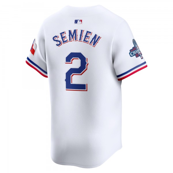 Игровая форма  Marcus Semien Texas Rangers Nike Home 2023 World Series Champions Limited - White