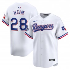 Игровая форма  Jonah Heim Texas Rangers Nike Home 2023 World Series Champions Limited - White