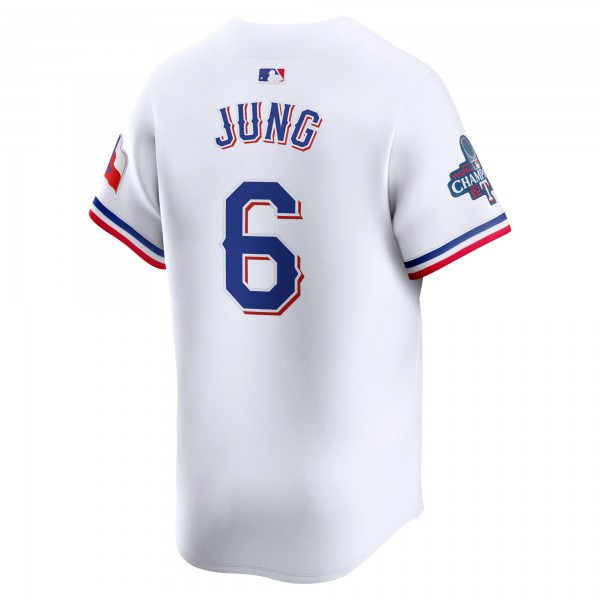 Игровая форма  Josh Jung Texas Rangers Nike Home 2023 World Series Champions Limited - White