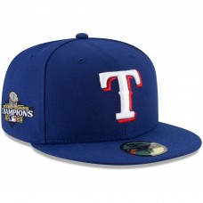 Бейсболка Texas Rangers New Era 2023 World Series Champions 59FIFTY - Royal