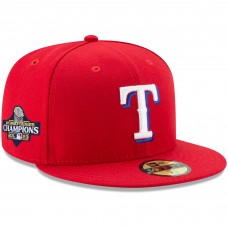 Бейсболка Texas Rangers New Era 2023 World Series Champions 59FIFTY - Red