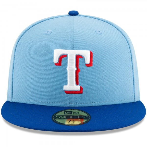 Бейсболка Texas Rangers New Era 2023 World Series Champions 59FIFTY - Light Blue