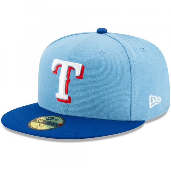 Бейсболка Texas Rangers New Era 2023 World Series Champions 59FIFTY - Light Blue