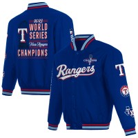 Куртка на кнопках Texas Rangers JH Design 2023 World Series Champions Heavyweight - Royal