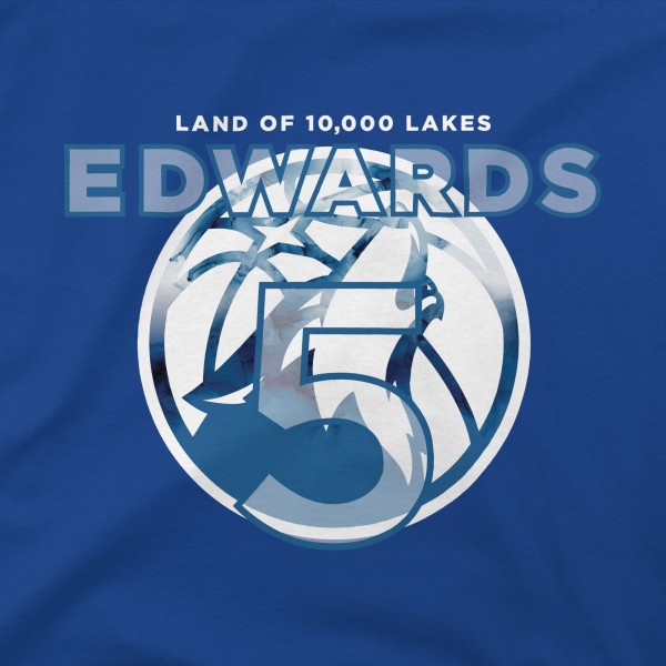 Футболка Anthony Edwards Minnesota Timberwolves Stadium Essentials Unisex 2023/24 City Edition Player Graphic - Royal