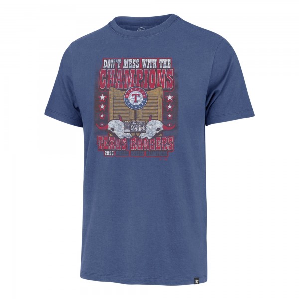 Футболка Texas Rangers 47 2023 World Series Champions Local Playoff Franklin - Royal