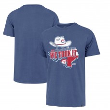 Футболка Texas Rangers 47 2023 World Series Champions Local Playoff Franklin - Royal