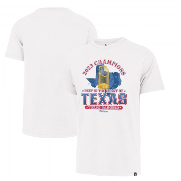Футболка Texas Rangers 47 2023 World Series Champions Local Playoff Franklin - White