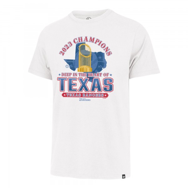 Футболка Texas Rangers 47 2023 World Series Champions Local Playoff Franklin - White