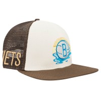 Бейсболка Brooklyn Nets Pro Standard Glint Sunset - Cream/Brown