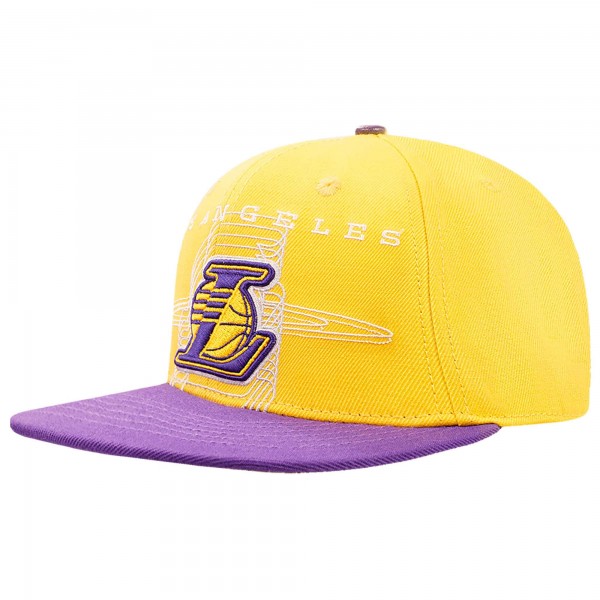 Бейсболка Los Angeles Lakers Pro Standard Logo Morph - Gold/Purple