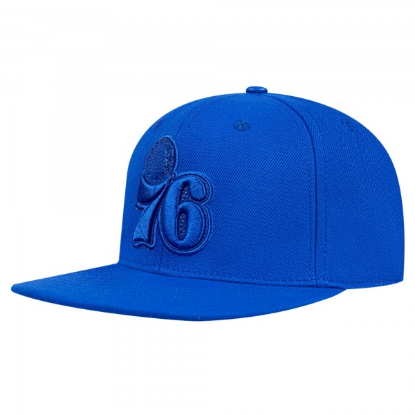 Philadelphia 76ers Pro Standard Royal Triple Tonal Snapback Hat