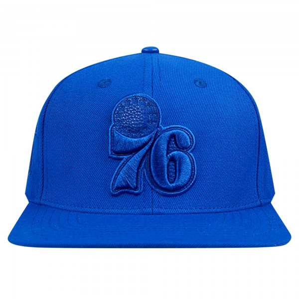 Philadelphia 76ers Pro Standard Royal Triple Tonal Snapback Hat
