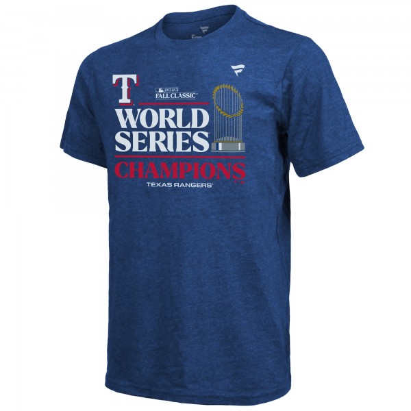 Футболка Texas Rangers 2023 World Series Champions Locker Room Tri-Blend - Royal