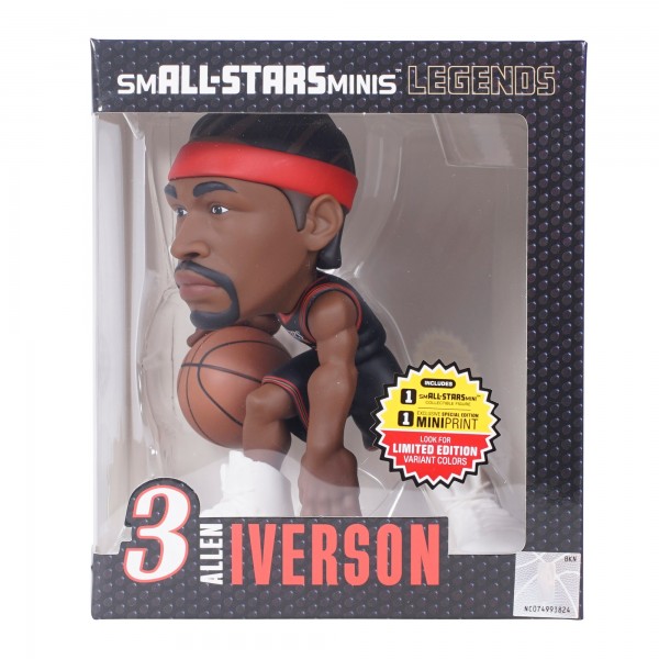 Allen Iverson Philadelphia 76ers smALL-STARS Minis 6 Vinyl Figurine - Look for Limited Edition Uncommon, Rare, and Ultra Rare Solid Team Color Variants