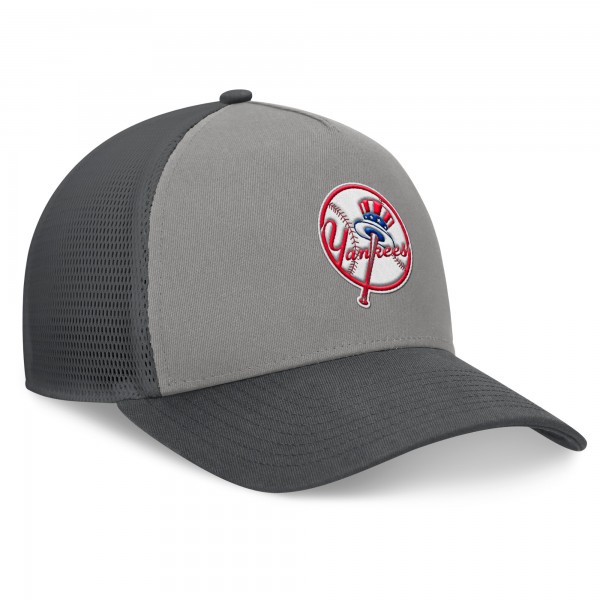 Бейсболка New York Yankees Fanatics Gray/Graphite A-Frame Trucker