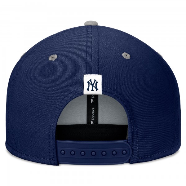 New York Yankees Fanatics Navy/Gray Fundamental Bold Snapback Hat
