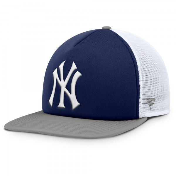 New York Yankees Fanatics Navy/White Fundamental Foam Front Snapback Hat