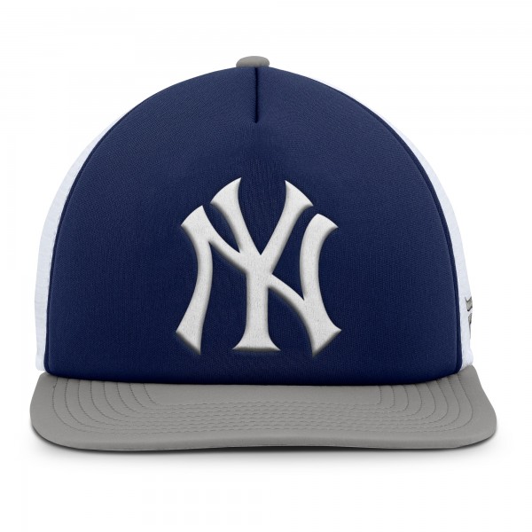 New York Yankees Fanatics Navy/White Fundamental Foam Front Snapback Hat