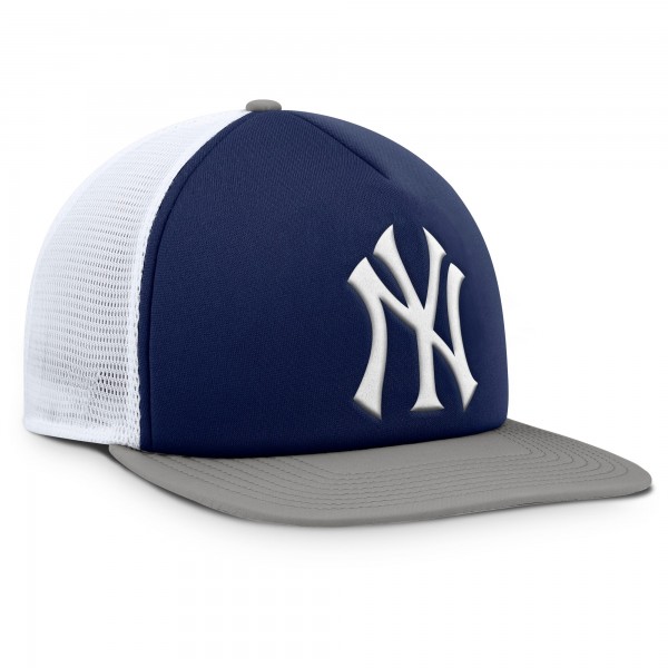 New York Yankees Fanatics Navy/White Fundamental Foam Front Snapback Hat