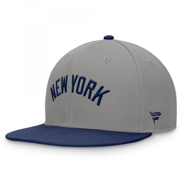 Бейсболка New York Yankees Fanatics Gray Fundamental Two-Tone