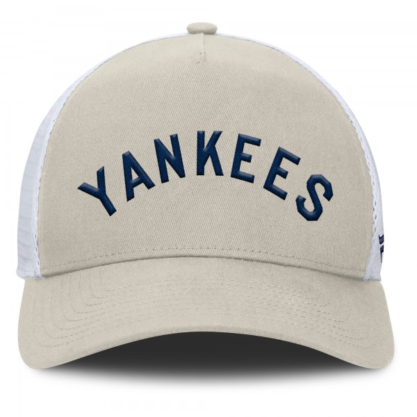 Бейсболка New York Yankees Fanatics Khaki Heritage Light Khaki A-Frame