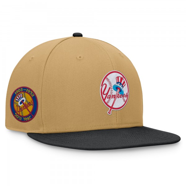 Бейсболка New York Yankees Fanatics Khaki/Black Heritage Two-Tone