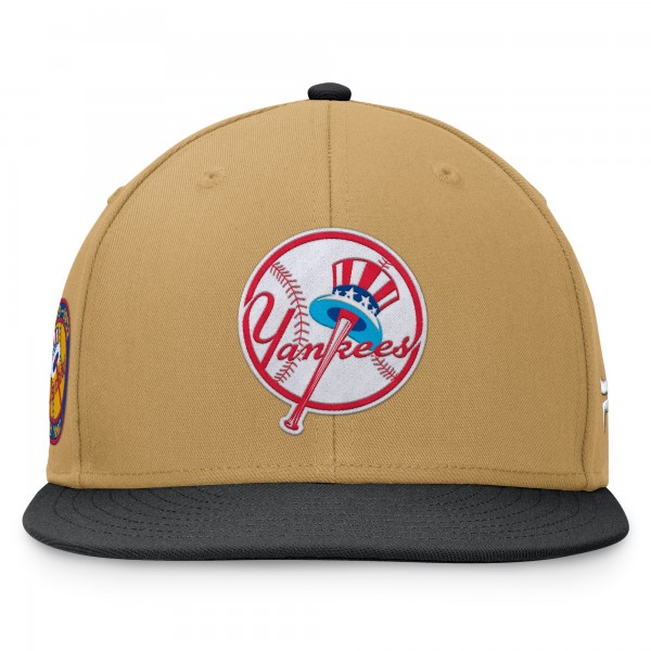 Бейсболка New York Yankees Fanatics Khaki/Black Heritage Two-Tone