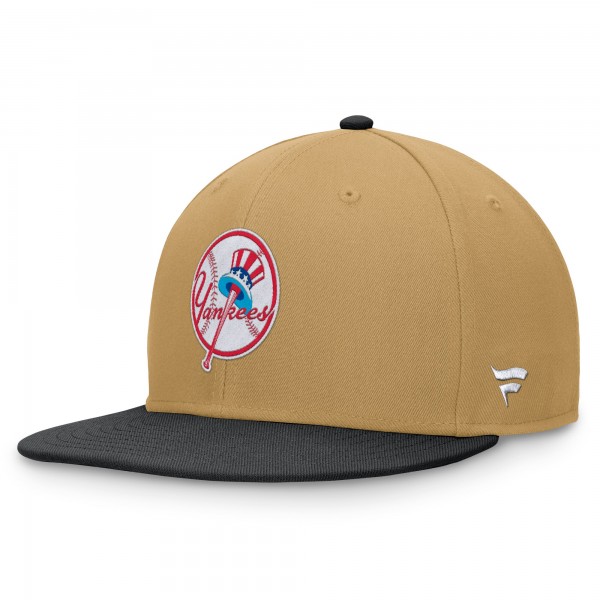 Бейсболка New York Yankees Fanatics Khaki/Black Heritage Two-Tone