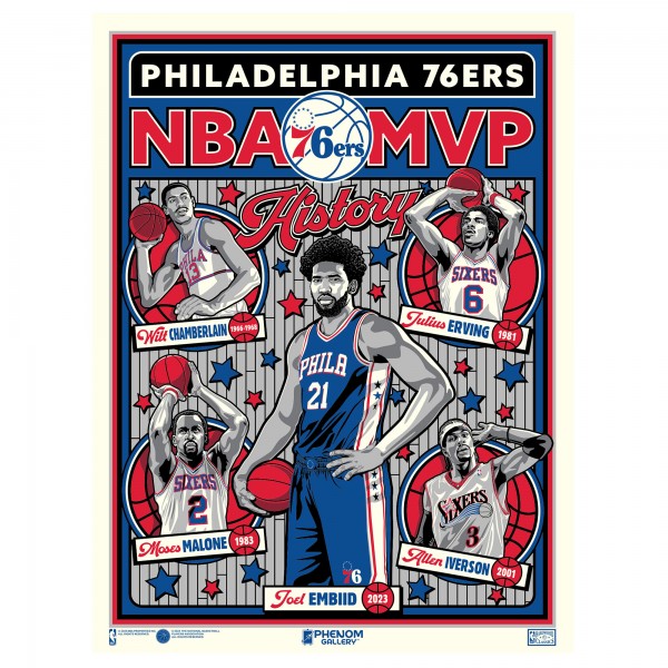 Philadelphia 76ers Phenom Gallery 18 x 24 Serigraph Print