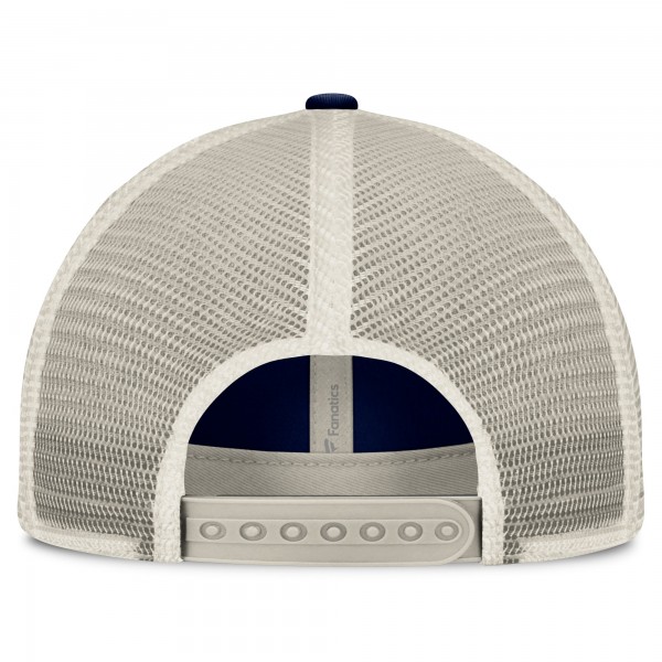 Бейсболка New York Yankees Fanatics Navy/Natural Heritage Stripe Trucker