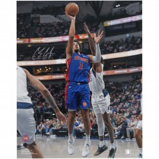 Cade Cunningham Detroit Pistons Autographed Fanatics Authentic 16 x 20 Layup vs. Dallas Mavericks Photograph