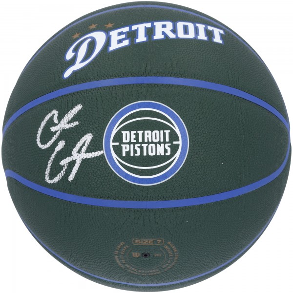 Cade Cunningham Detroit Pistons Autographed Fanatics Authentic Wilson City Edition Collectors Basketball