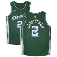 Cade Cunningham Detroit Pistons Autographed Fanatics Authentic Green Nike 2022-2023 City Edition Swingman Jersey