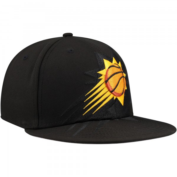 Бейсболка Phoenix Suns New Era Black Blackout Shadow Logo 59FIFTY