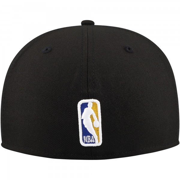 Бейсболка Phoenix Suns New Era Black Blackout Shadow Logo 59FIFTY