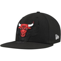 Бейсболка Chicago Bulls New Era Blackout Shadow Logo 59FIFTY - Black
