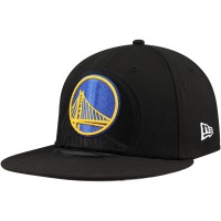 Бейсболка Golden State Warriors New Era Blackout Shadow Logo 59FIFTY - Black