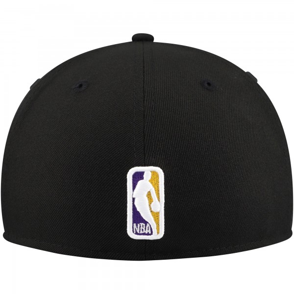 Бейсболка Golden State Warriors New Era Blackout Shadow Logo 59FIFTY - Black