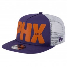 Бейсболка Phoenix Suns New Era Purple Puff Print Team Code A-Frame 9FIFTY Trucker