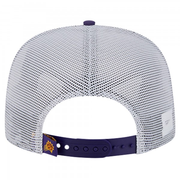 Бейсболка Phoenix Suns New Era Purple Puff Print Team Code A-Frame 9FIFTY Trucker