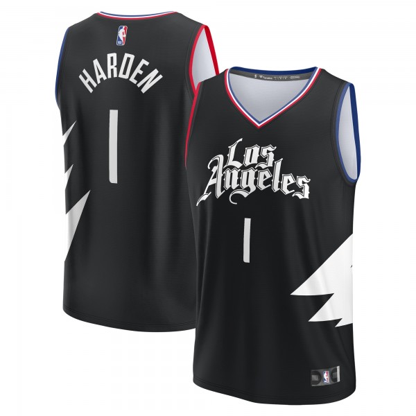 Игровая форма  James Harden LA Clippers Youth Fast Break Player - Statement Edition - Black