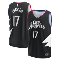 Игровая форма  PJ Tucker LA Clippers Youth Fast Break Player - Statement Edition - Black