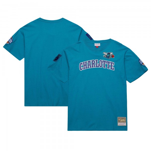Футболка Charlotte Hornets Mitchell & Ness Hardwood Classics Nights Premium - Teal