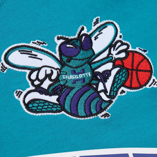 Футболка Charlotte Hornets Mitchell & Ness Hardwood Classics Nights Premium - Teal
