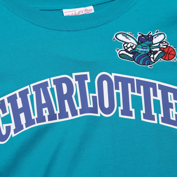 Футболка Charlotte Hornets Mitchell & Ness Hardwood Classics Nights Premium - Teal