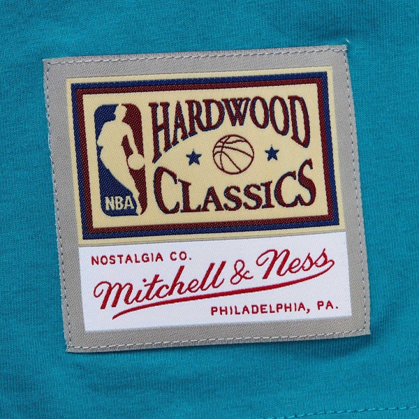 Футболка Charlotte Hornets Mitchell & Ness Hardwood Classics Nights Premium - Teal